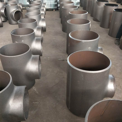 Carbon Steel Pipe 1/2 Butt Welding Fittings Astm A234 Wpb Sch80 Std Equal Tee