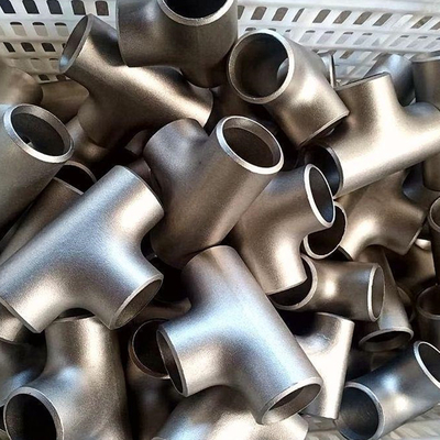 Carbon Steel Pipe 1/2 Butt Welding Fittings Astm A234 Wpb Sch80 Std Equal Tee