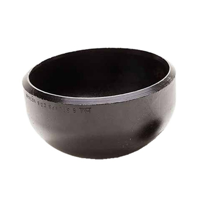 Customized ASME Carbon Steel Cap Low Temperature Sch40 Sch80 balack color