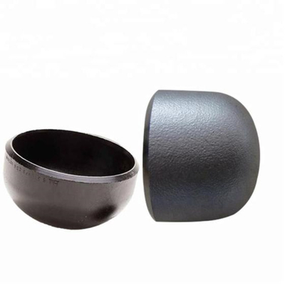 Customized ASME Carbon Steel Cap Low Temperature Sch40 Sch80 balack color