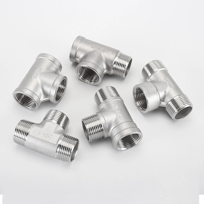 Forged Carbon Steel Socket Welded Pipe Fittings NPT Threaded Tees