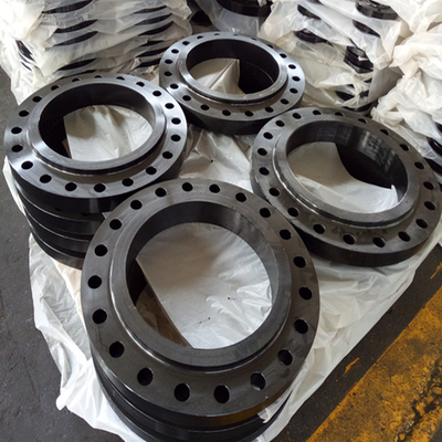 Carbon Steel Flanges Various Pressure Ratings Normalized / Coated For Extended Durability ISO Certified