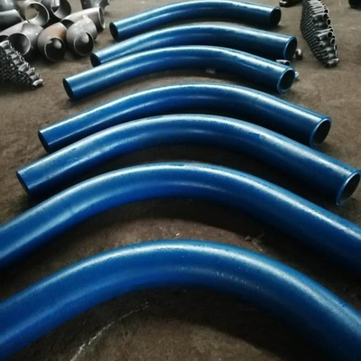 Black Color Carbon Steel Pipe Fittings Elbow A234 WPB ASME B16.9 For Gas Connection