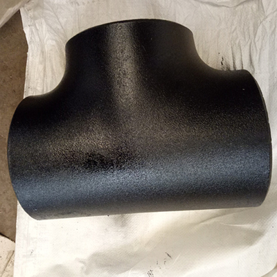 Asme B16.9 Sch20 Butt Welded Pipe Fittings A234 Wpb 4" Sch 40 Equal Black Tees