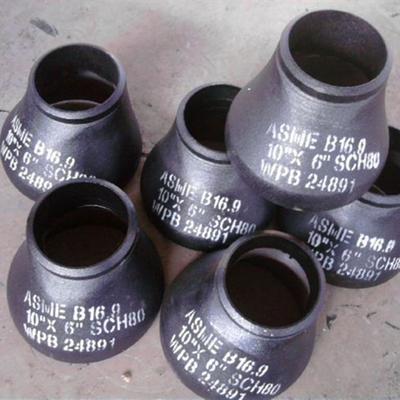ASME Sch40 Butt Weld Eccentric Reducer Carbon Steel A234 Black