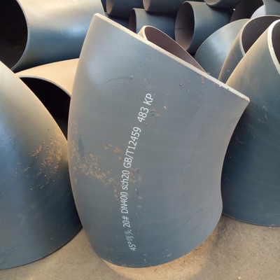 ANSI B16.9 JIS Carbon Steel Pipe Fittings 45 Degree A234 Sch40 Seamless Pipe Elbow