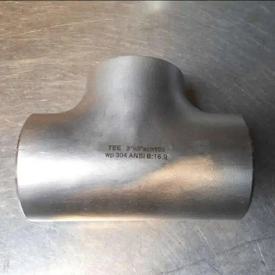 ASME B16.9 Stainless Steel Pipe Fittings Sch40 Butt Weld Tee Seamless