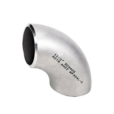 316SS 304SS Seamless Pipe Fitting 90 Degree Long Radius Stainless Steel Elbow
