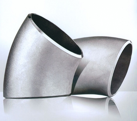 3 Inch 45 90 Degree Stainless Steel Pipe Fittings Wp304 / 304l Elbow Butt Weld