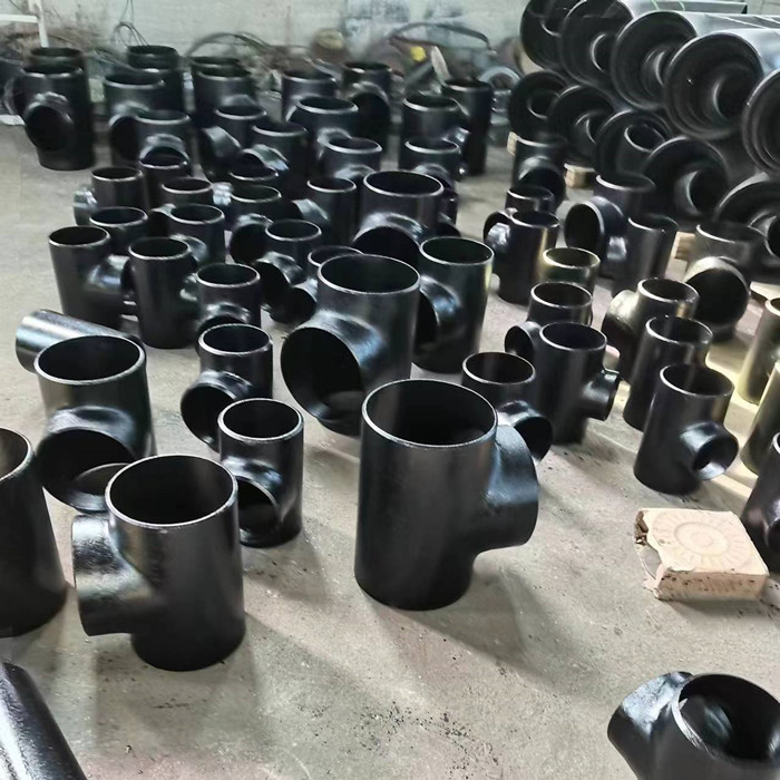 2 Inch Carbon Steel Pipe Fittings Std Butt Weld Equal Tee A234 Wpb Seamless
