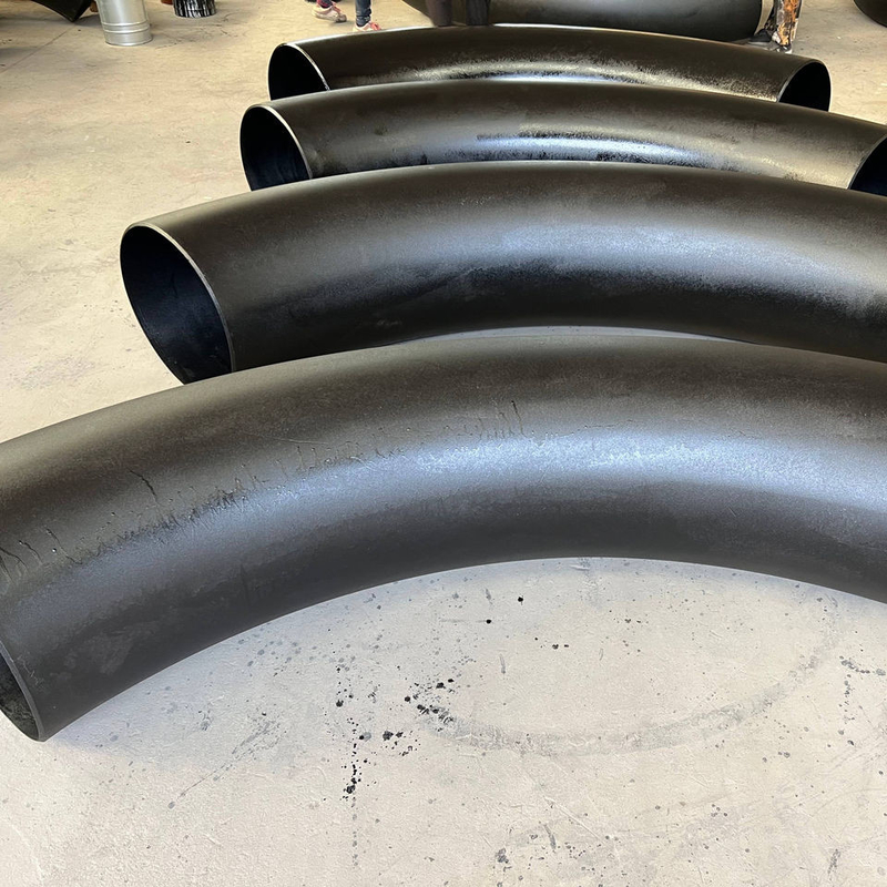 Black Color Carbon Steel Pipe Fittings Elbow A234 WPB ASME B16.9 For Gas Connection