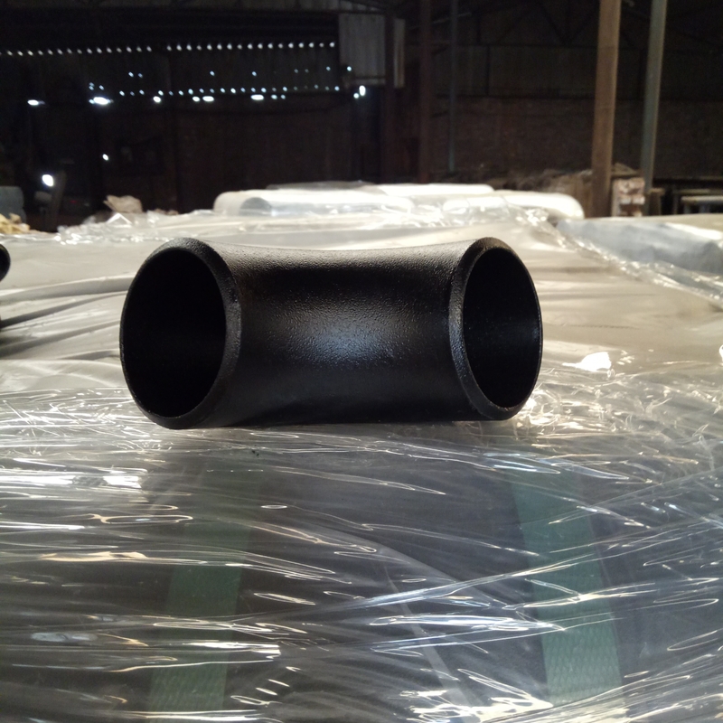 Abs Certificate Butt Weld Tube Fittings Black Elbow For Pipe